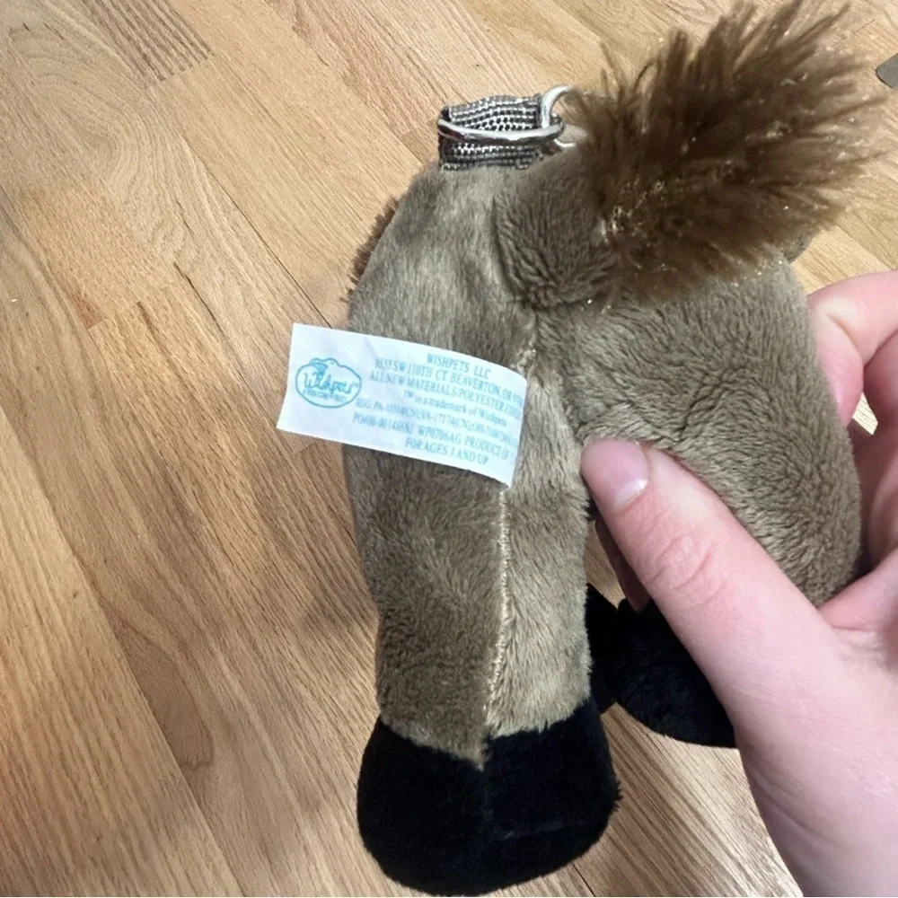 Buffalo Plush Purse Storage Pouch W/ Handle Brown Clutch Stuffed Animal